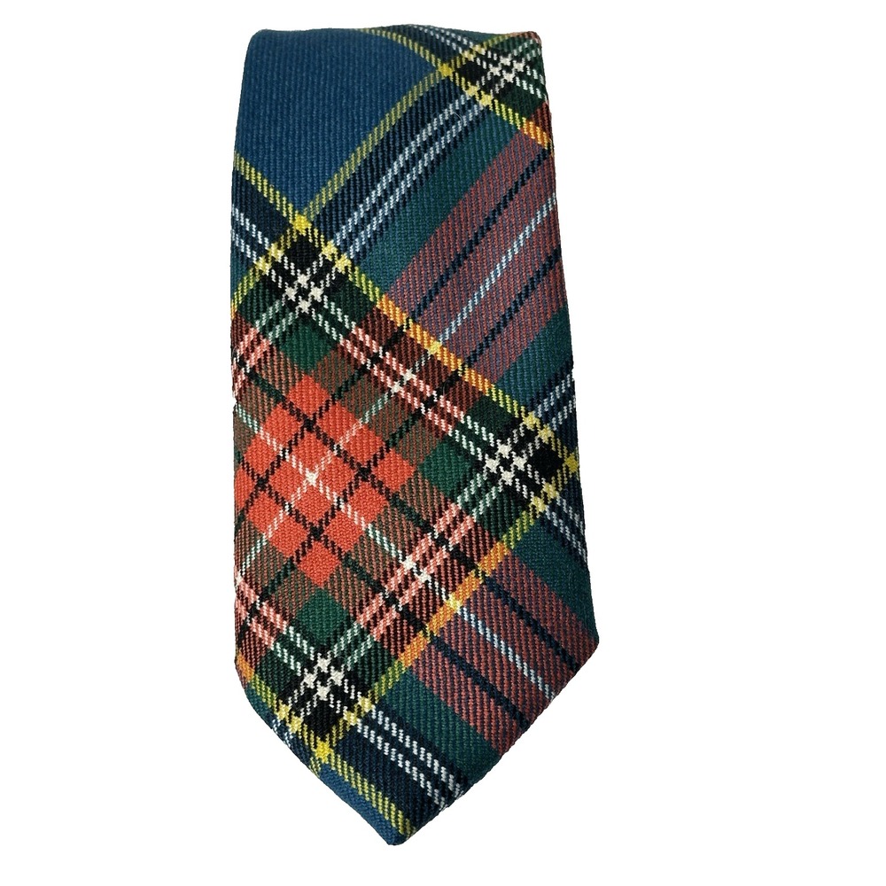 Scotland House Of Edgar Neck Tie Mens 100%‎ New Wool Knit Vintage Classic
